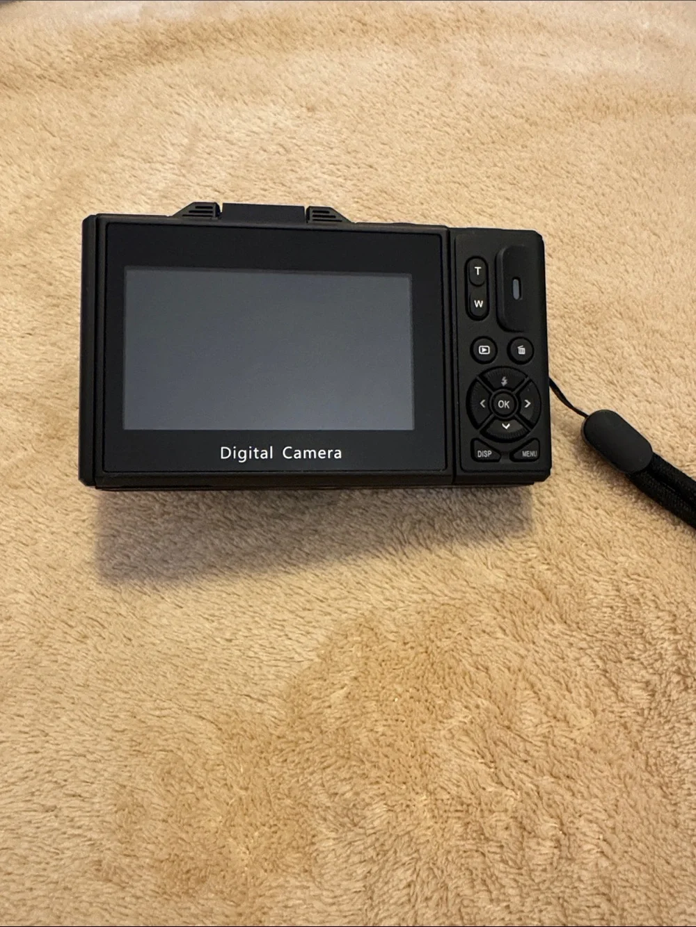 Compact 4K Black Digital Camera with 64MP